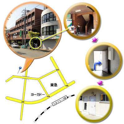 日本習字 たまプラーザ支部、マップ